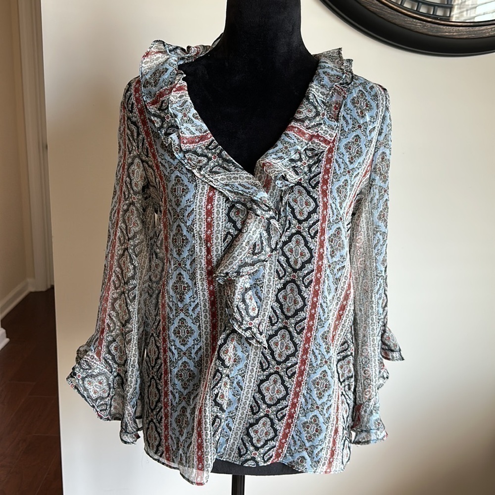Zara Women 3/4 Sleeve Blouse